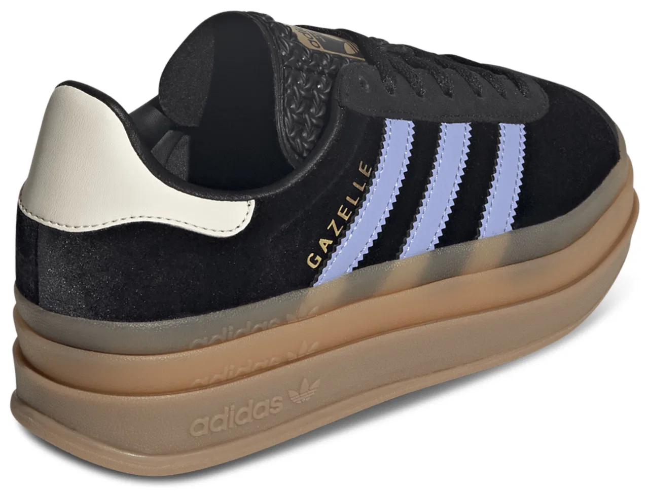 Кроссовки для девочек Gazelle Bold Adidas, цвет Black/Blue Spark/Wonder White — фото 3