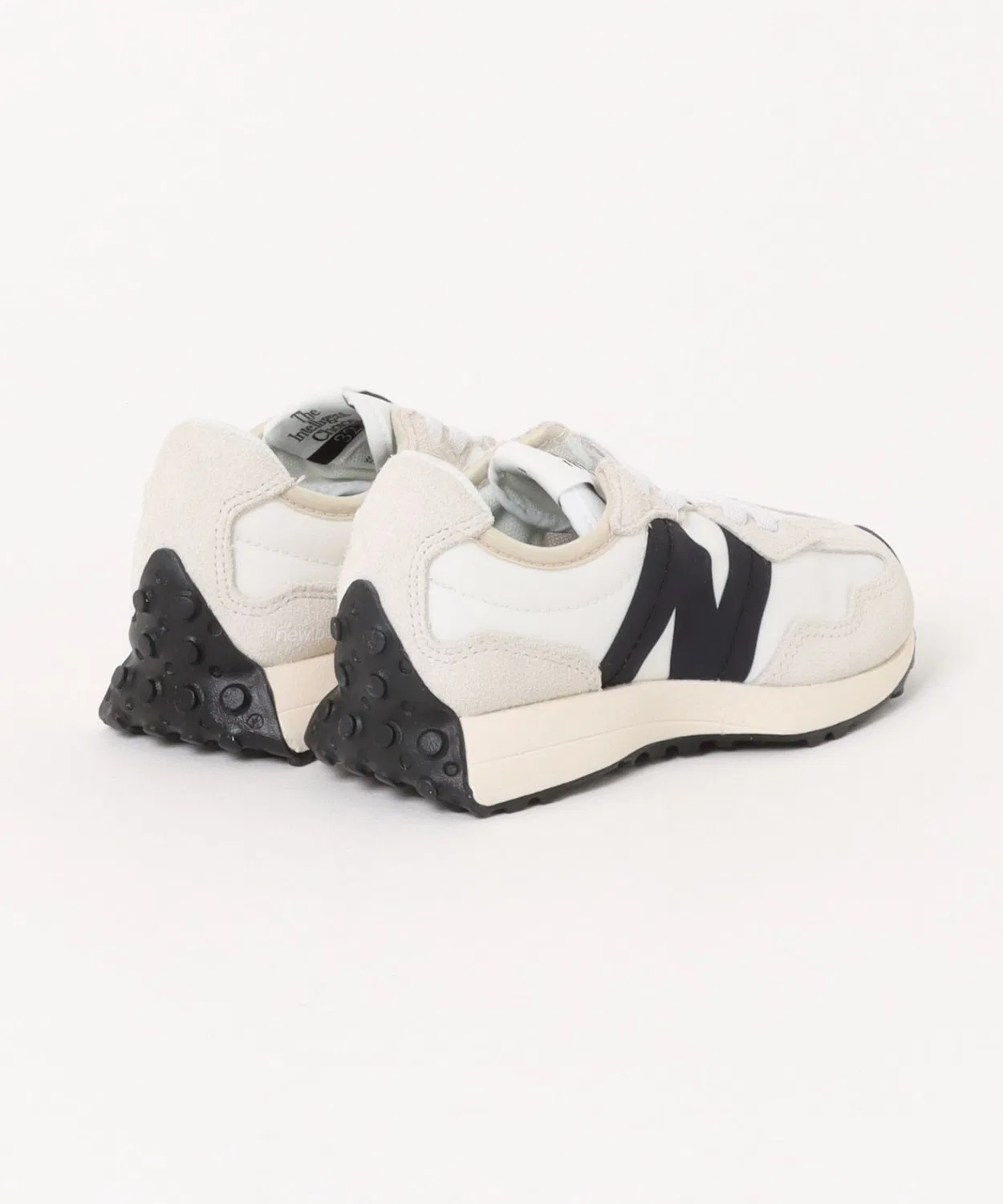 Детские кроссовки с замшевыми вставками New Balance PH327 FE White/Black — фото 2