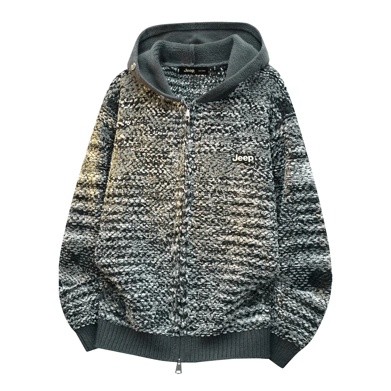 Детский свитшот с капюшоном Jeep Leisure Collection Knitwear, Heather Gray