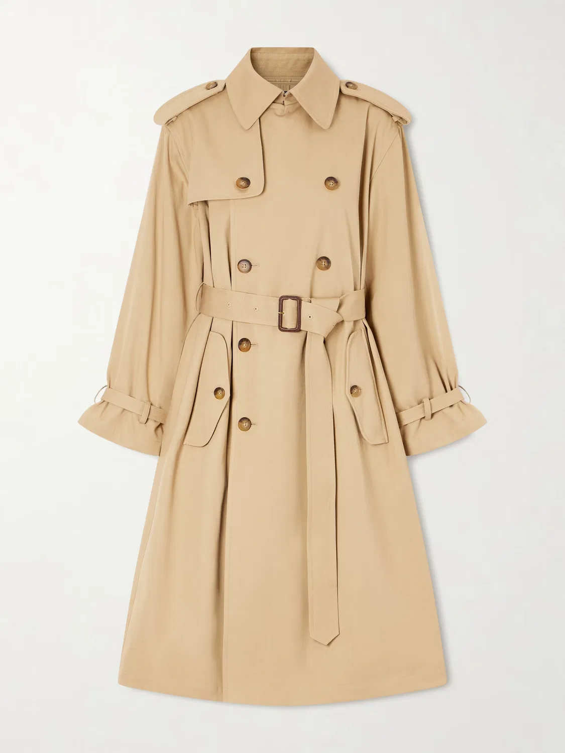 Тренч из хлопкового габардина с поясом Polo Ralph Lauren, Tan
