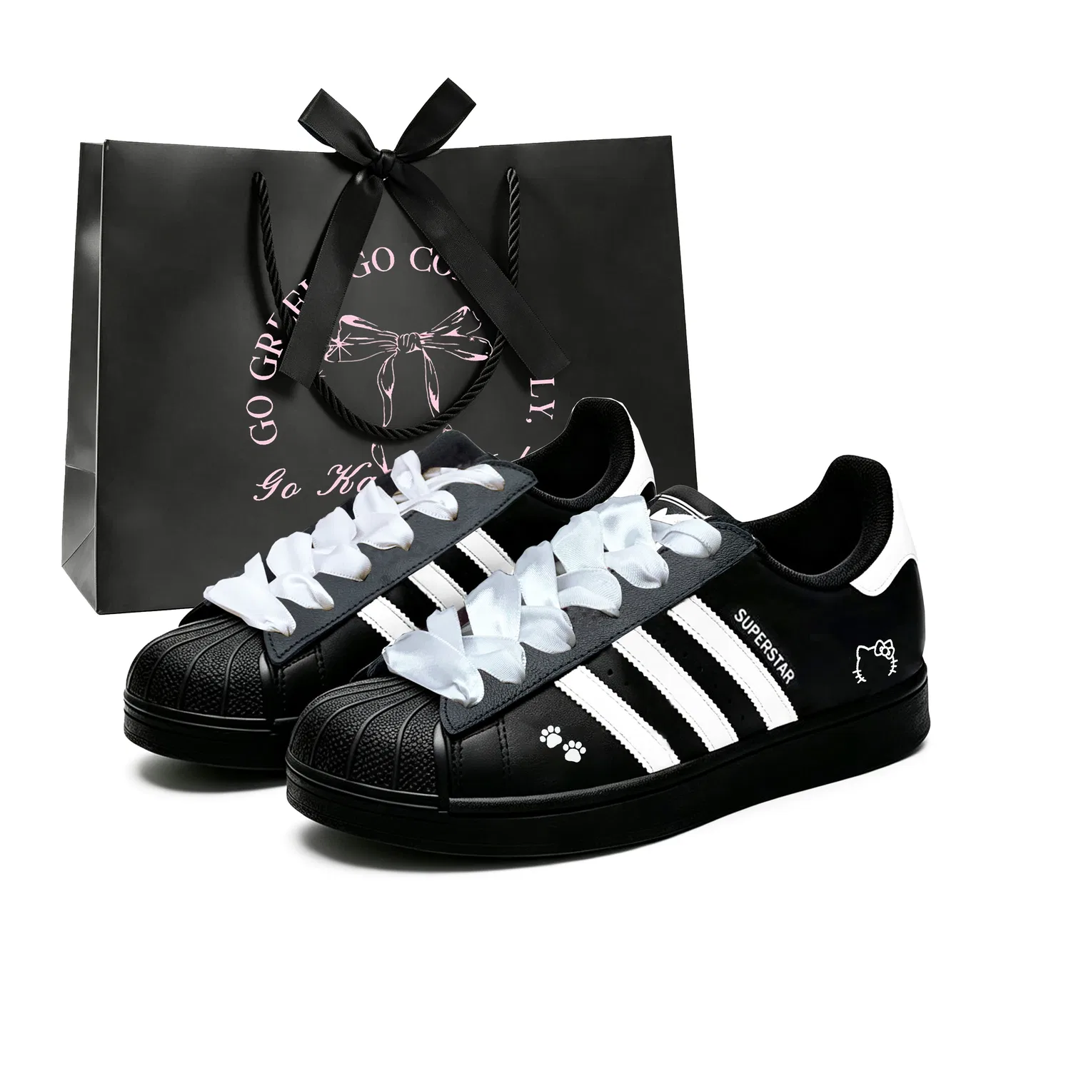 Детские кеды-скейтбординг с закрытым носом Black Adidas Originals, Черный