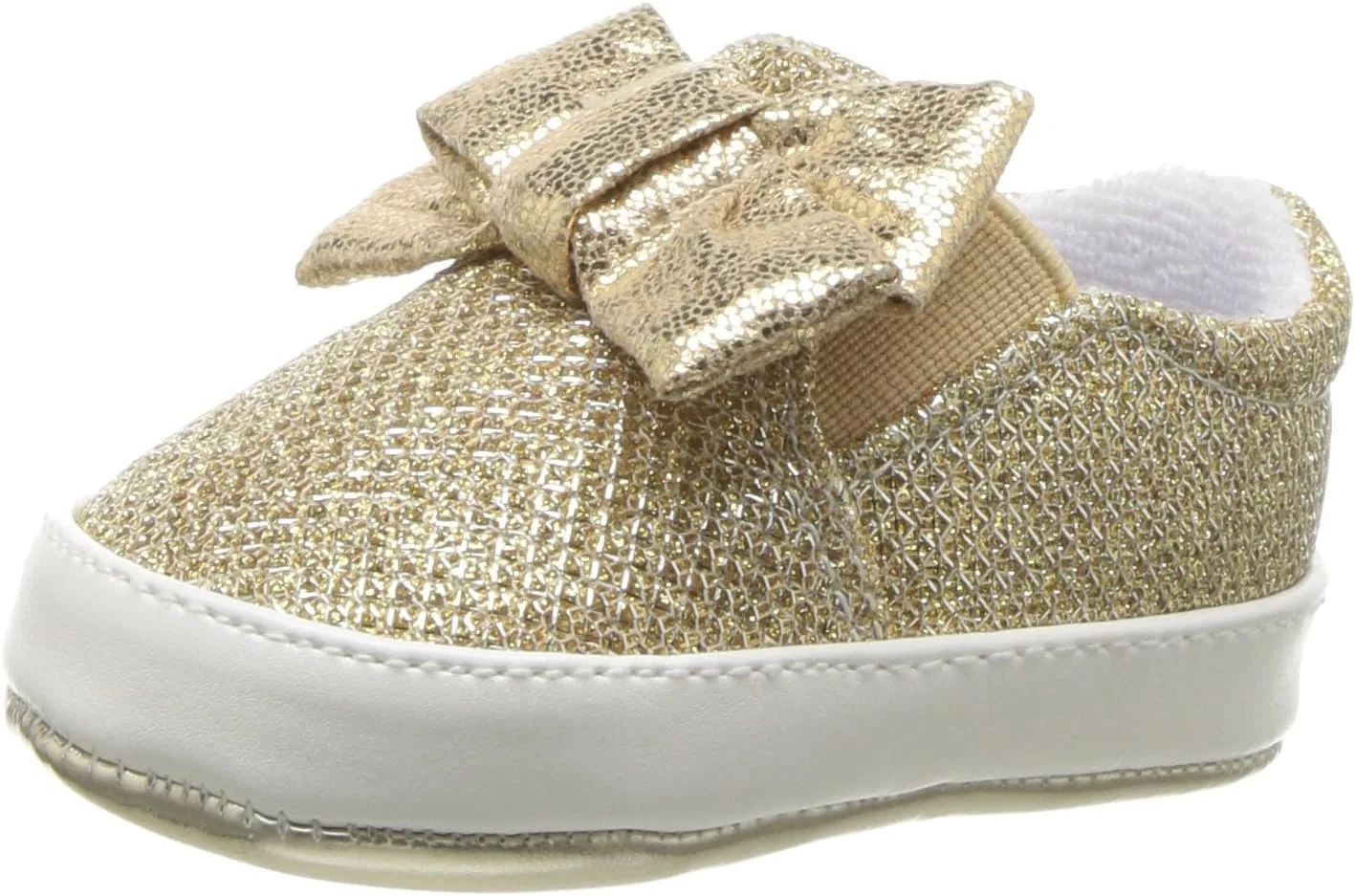 Детские туфли Мэри Джейн для девочек Odettacrib Nine West, Gold Metallic Mesh