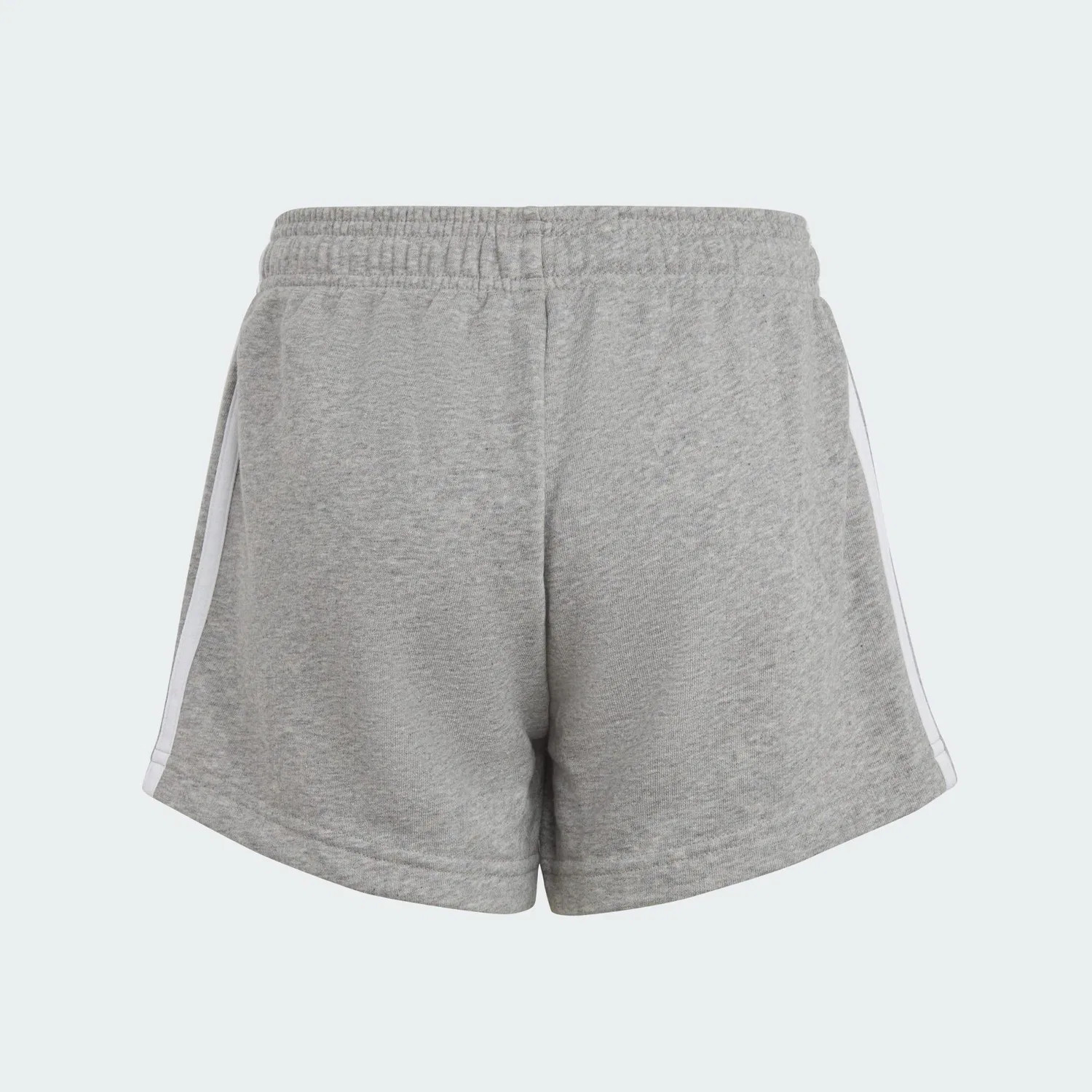 Детские шорты с эластичным поясом Essentials 3-Streifen Adidas, Grau Weiss — фото 4