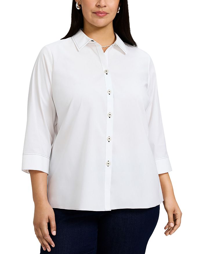 

Рубашка Келли Стрейч Foxcroft Plus, белый