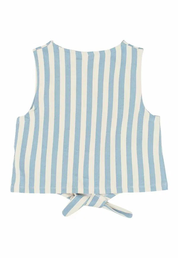 Топ из хлопка Talia The New, forever blue striped, синий — фото 4
