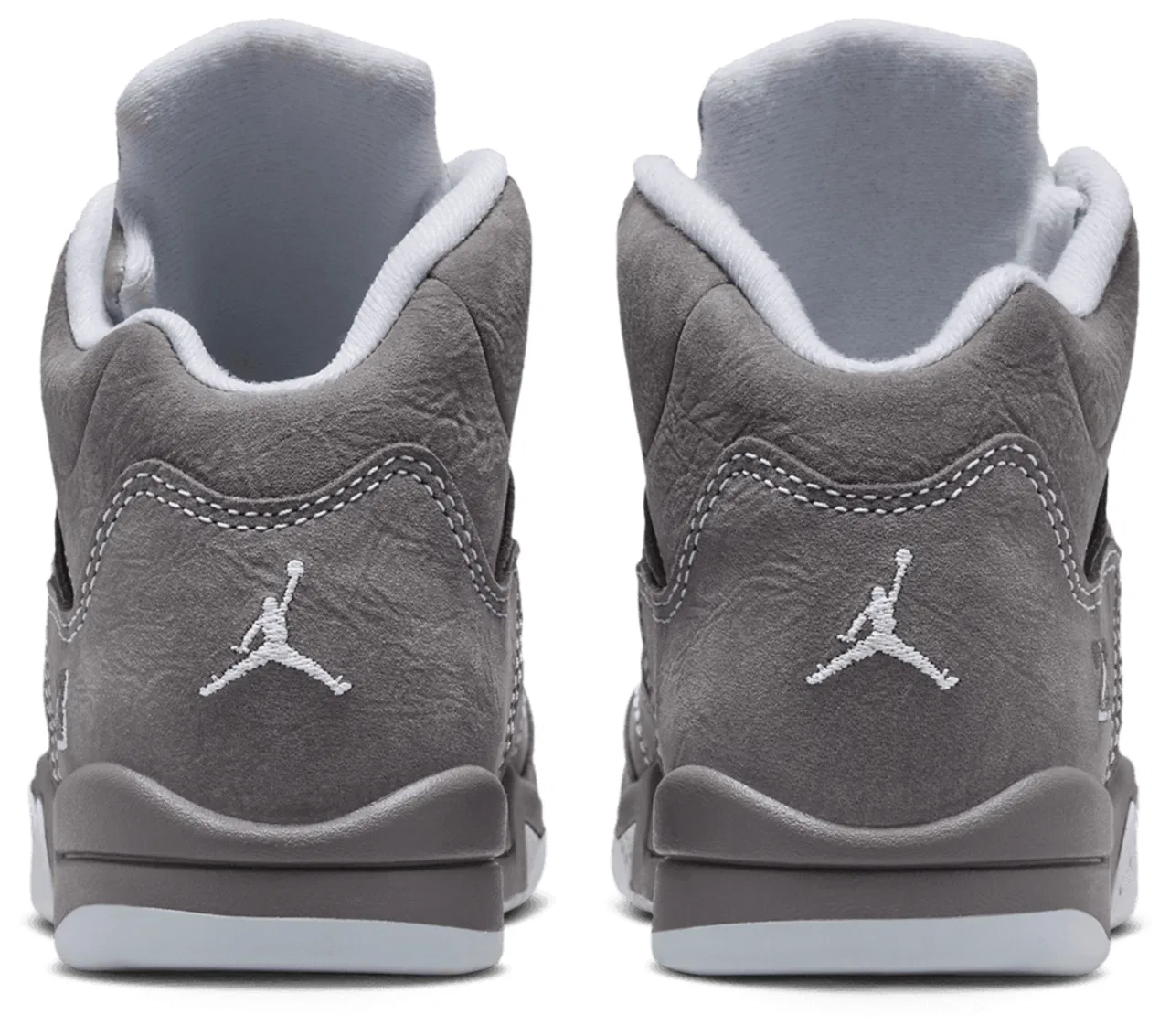 Кроссовки для мальчиков Retro 5 Jordan, цвет White/Light Graphite/Wolf Grey — фото 3
