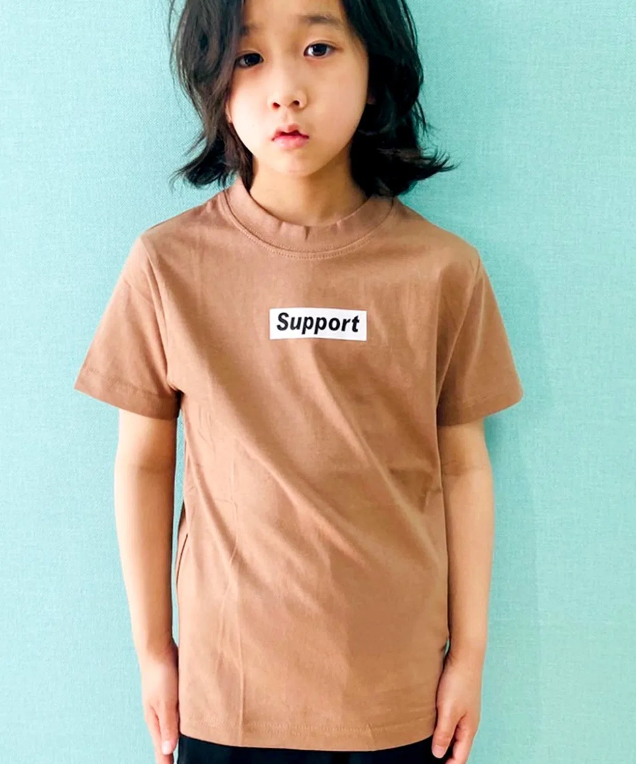 Детская футболка с принтом Box Logo SHISKY, Moka