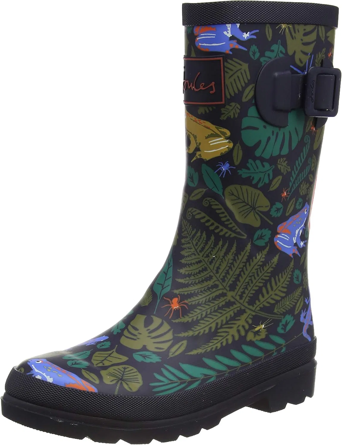 Детские сапоги с принтом Jnr Welly Joules, Green Garden