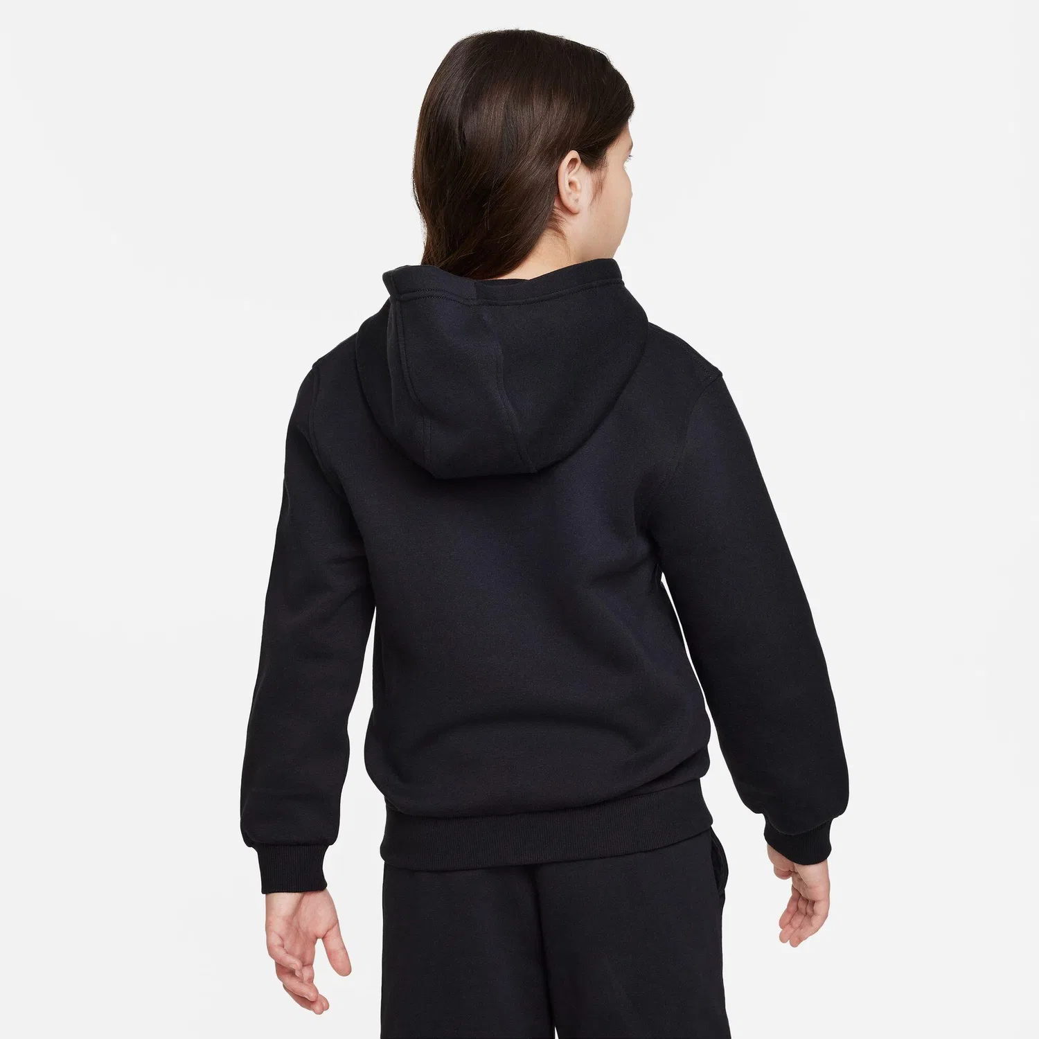 Детское худи на молнии Nike Club Fleece FZ Hoodie, Schwarz — фото 2
