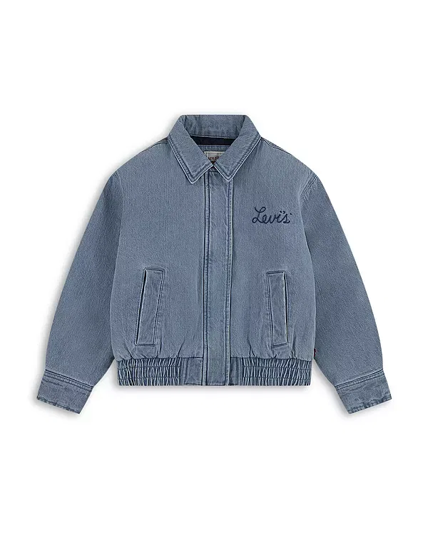 Детская джинсовая куртка для девочек с воротником Levi's, Desert Sky