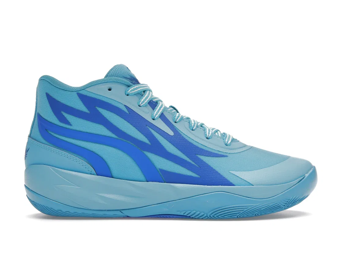 Детские кроссовки для мальчиков с высоким качеством Puma LaMelo Ball MB.02, Blue Atoll/Ultra Blue