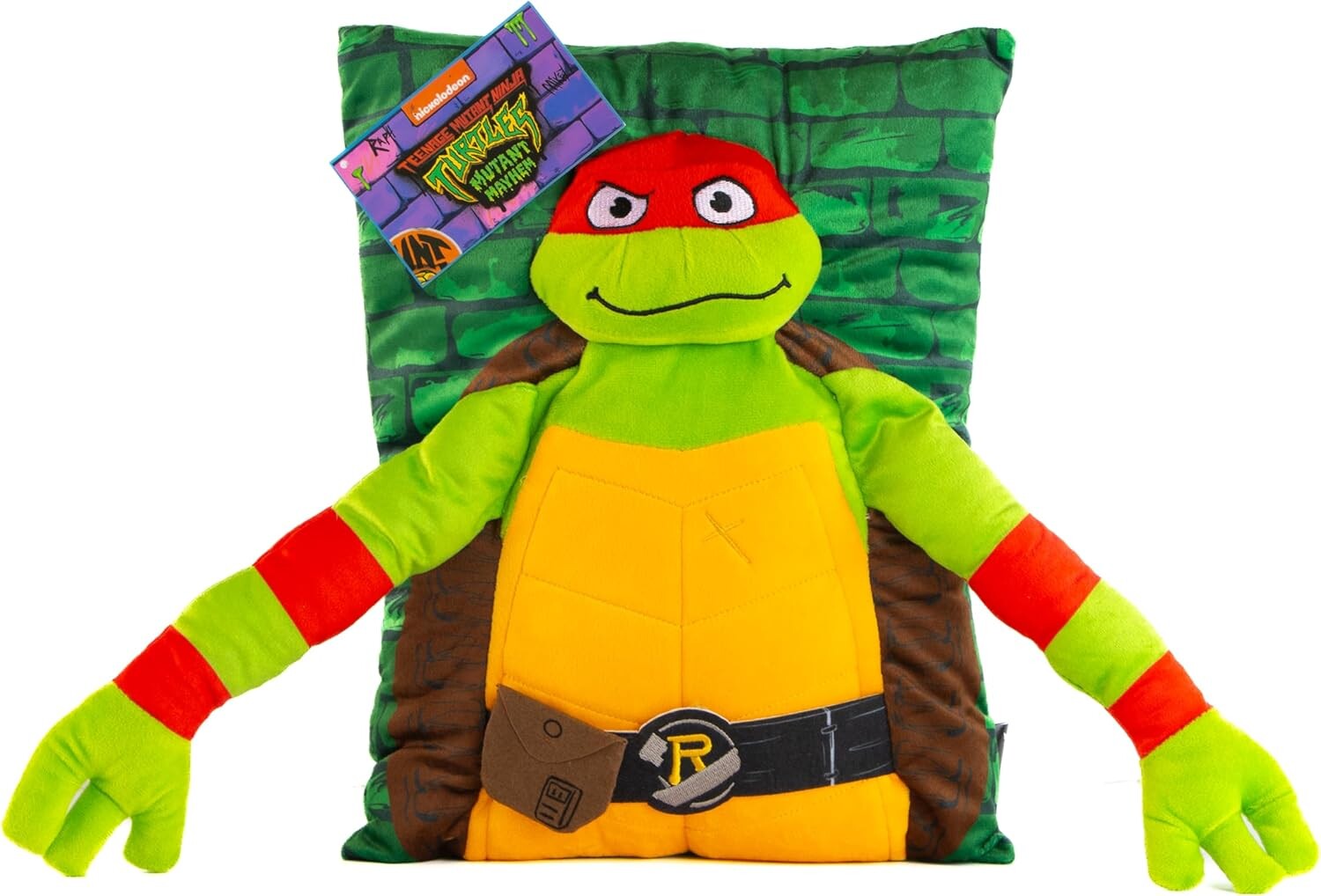 

Подушка Nickelodeon Teenage Mutant Ninja Turtles, Raphael 3D Snuggle, зеленый