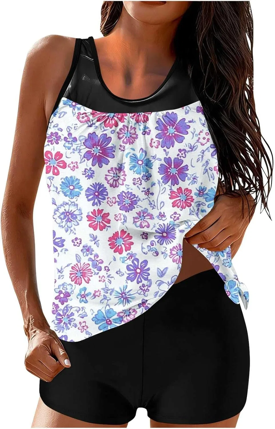 Женский танкини с принтом, Two Piece Swimsuits, Multicolor — фото 2