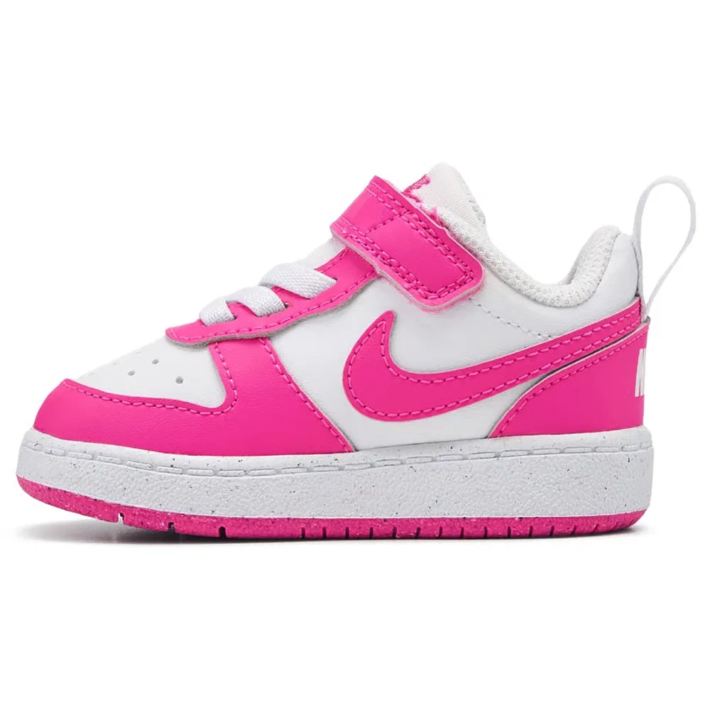Детские кроссовки Kids' court borough low recraft для малышей Nike, Pink/White — фото 3