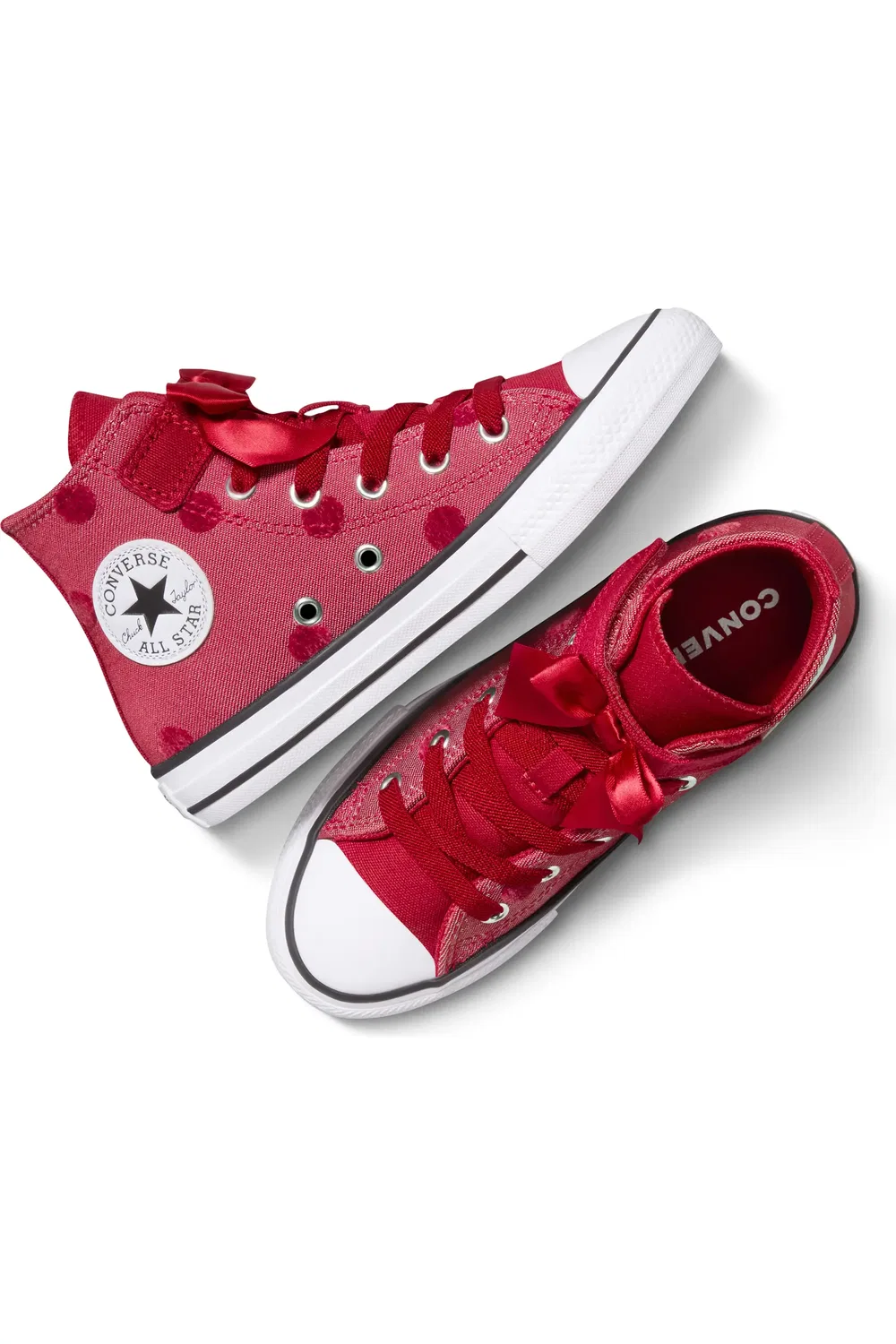 Кеды детские на липучке с бантом Chuck Taylor All Star Bow Converse, Days Ahead/White/Days Ahead — фото 3