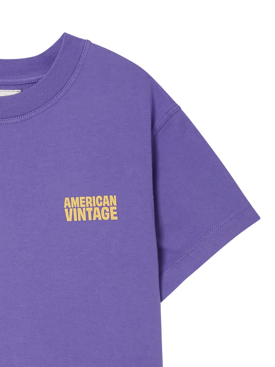 Футболка Gixy с логотипом American Vintage Kids, фиолетовый — фото 3