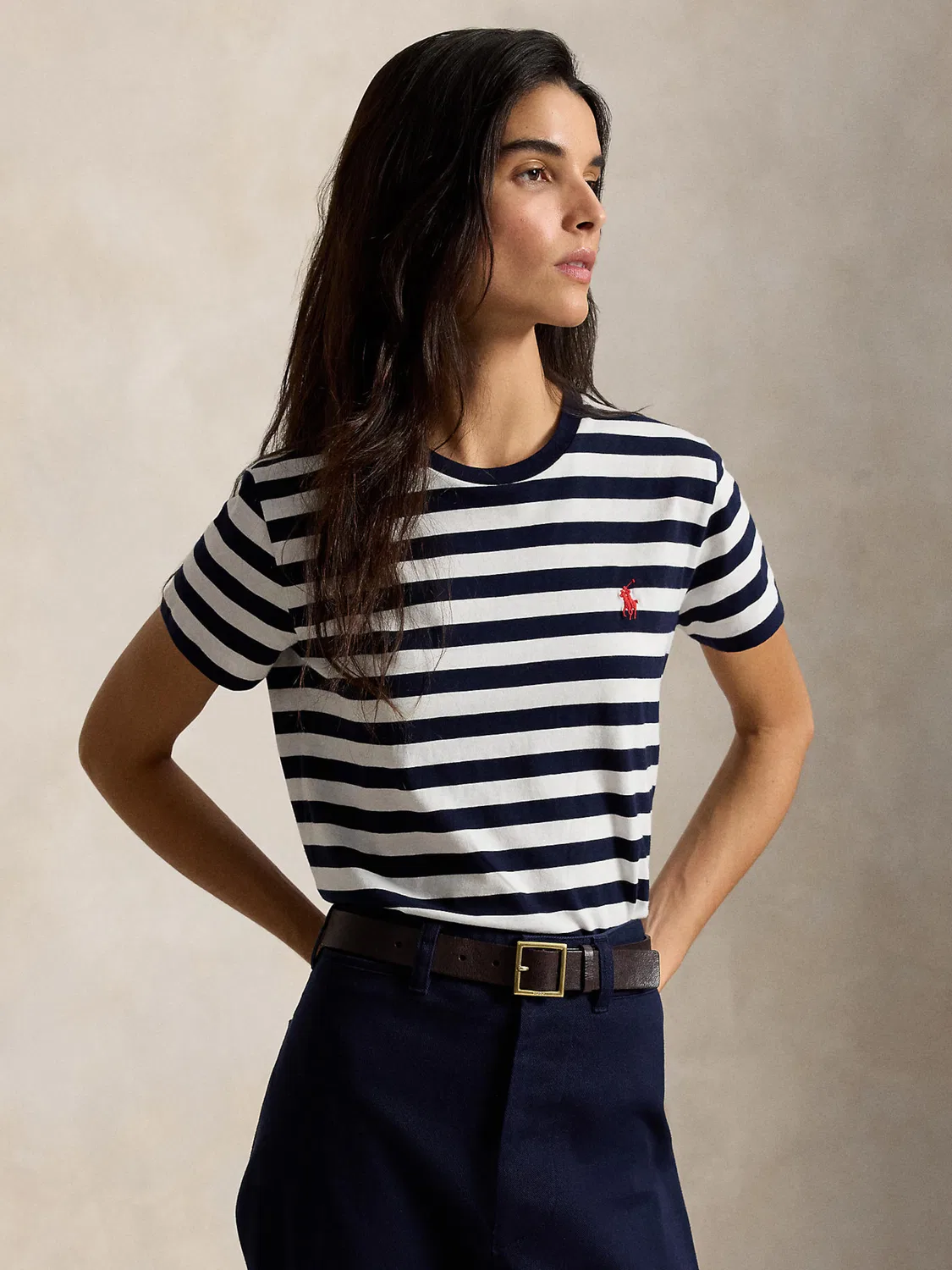 Рубашка Polo Ralph Lauren темно-синего цвета — фото 3