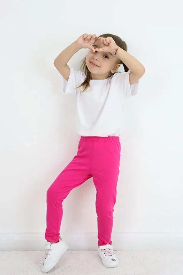 Детские леггинсы для девочек хлопковые Basic Miababy, Floria — фото 2