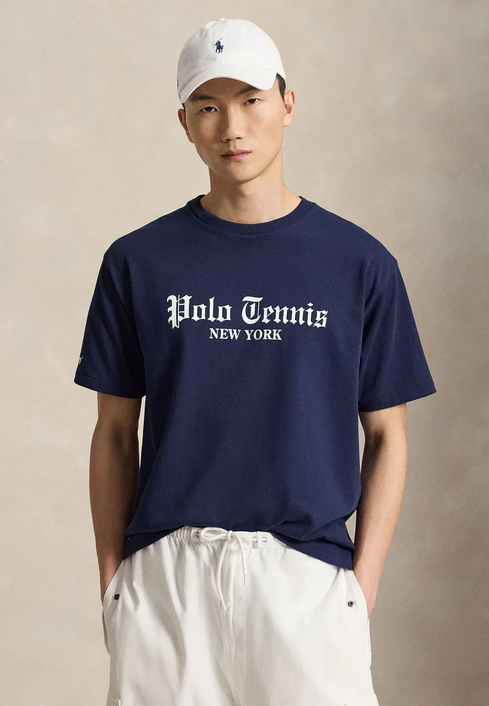 Футболка с принтом US Open большого размера Polo Ralph Lauren, Refined Navy