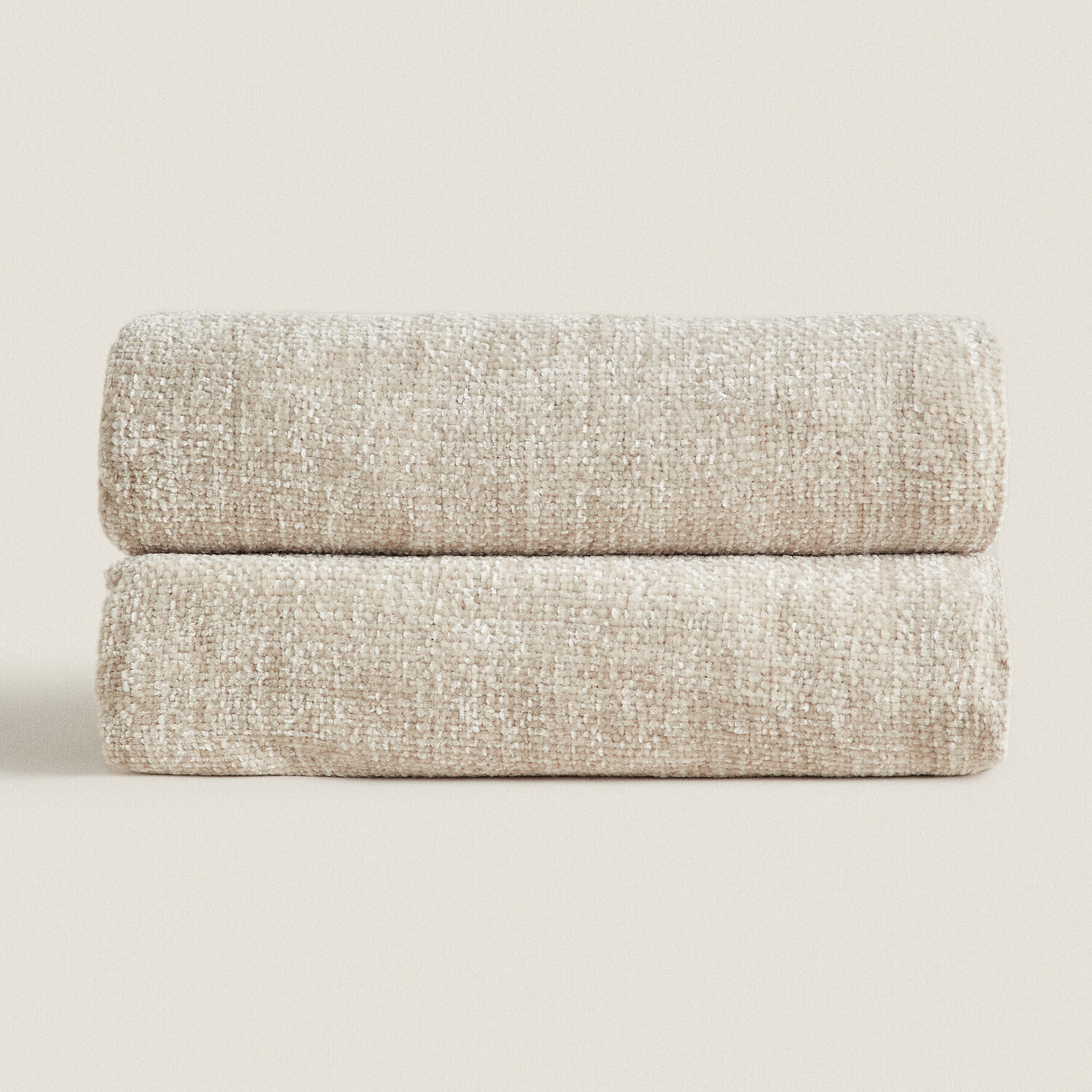 

Плед Zara Home Chunky Chenille, бежевый
