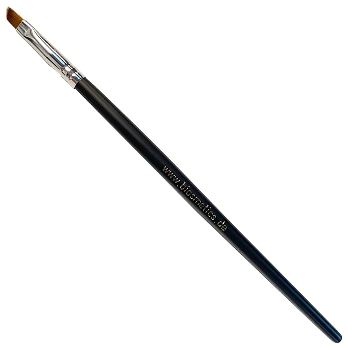 Кисть для окрашивания бровей со скошенным кончиком Biosmetics, 18 см, Black — фото 2