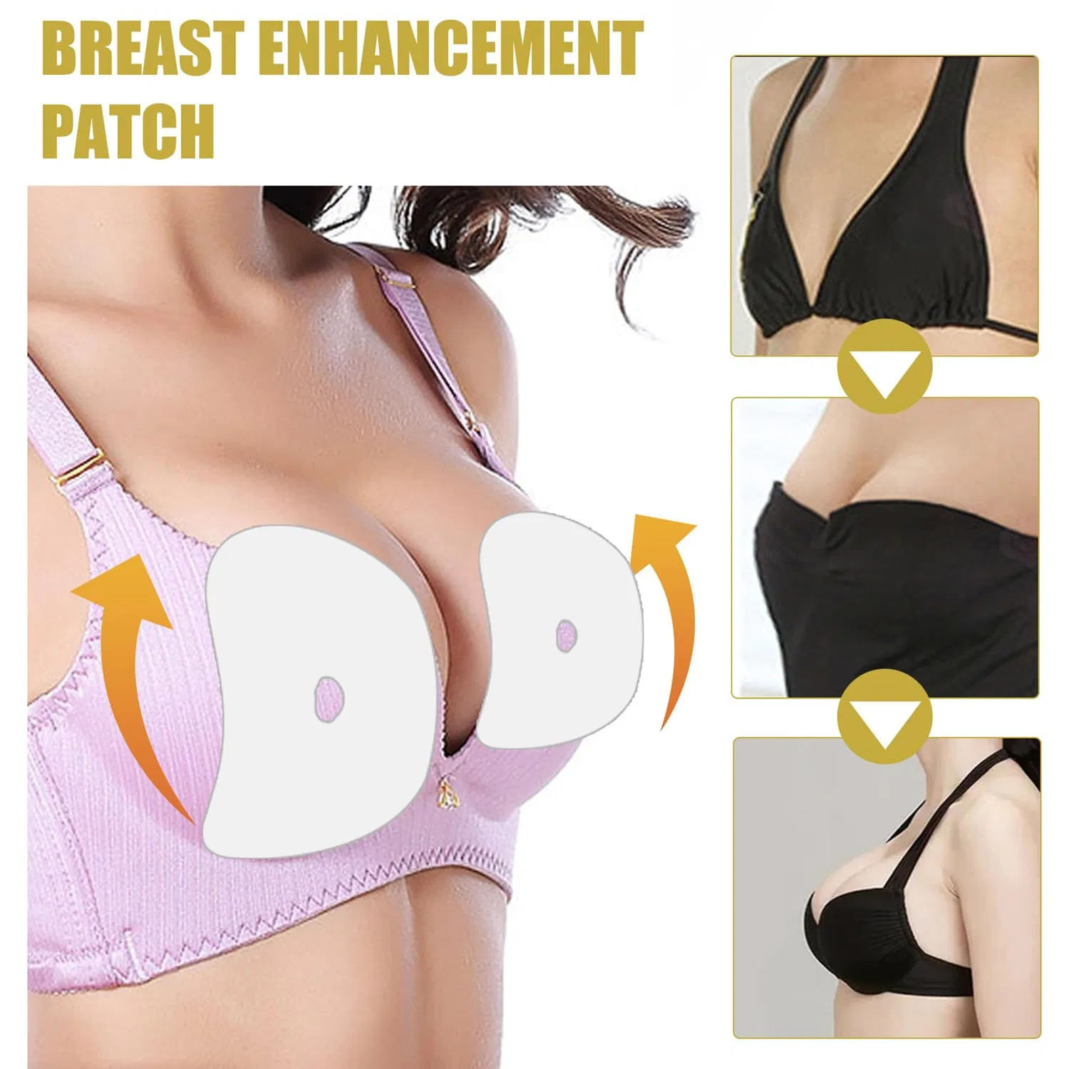 Патчи для увеличения груди NutroUp Ginger Bust Enhancement Patch, Sovtay, 50 шт, Натуральный — фото 4