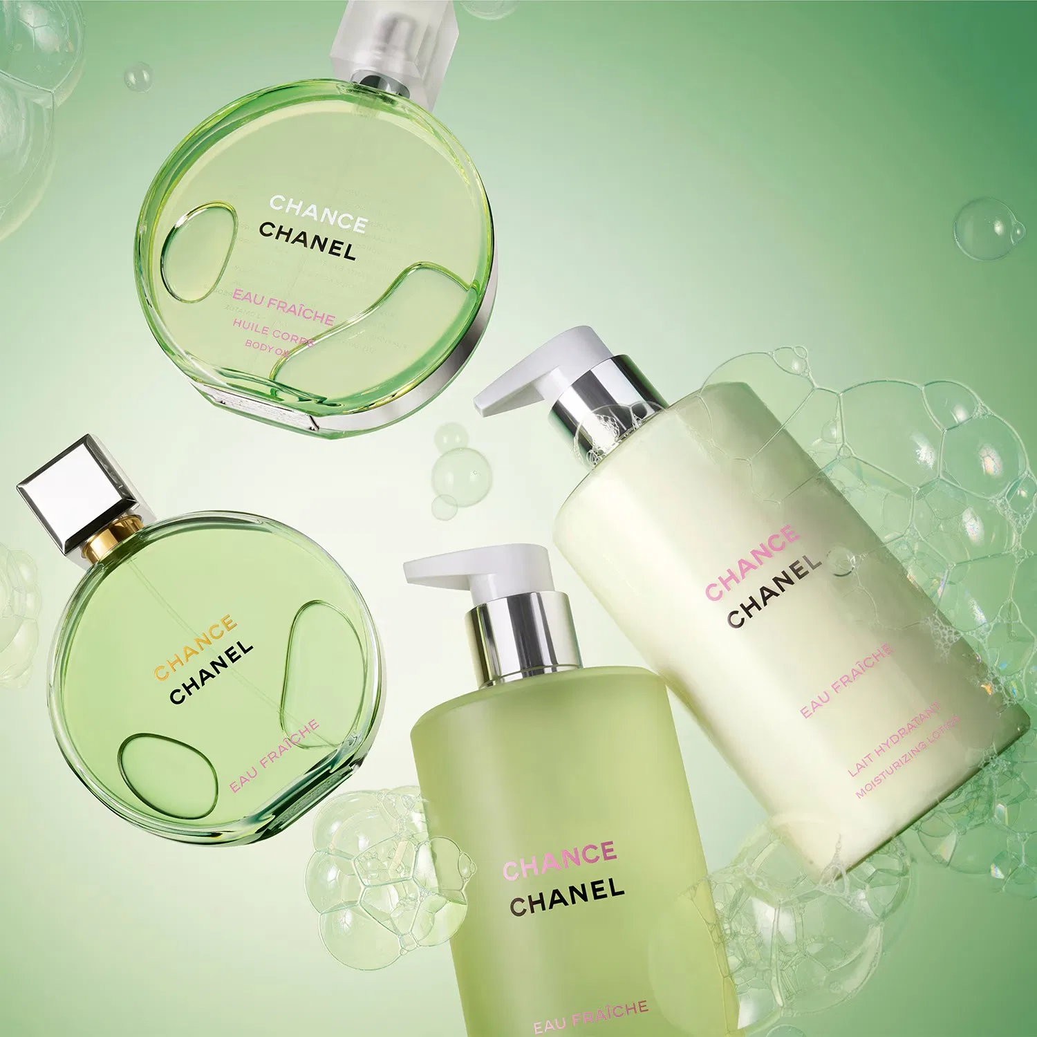 Лосьон для тела увлажняющий CHANEL CHANCE EAU FRAÎCHE, 400 мл — фото 4