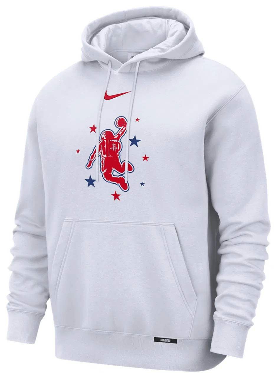 Худи мужское Rockets Club Logo City Edition Nike, цвет White/Multi