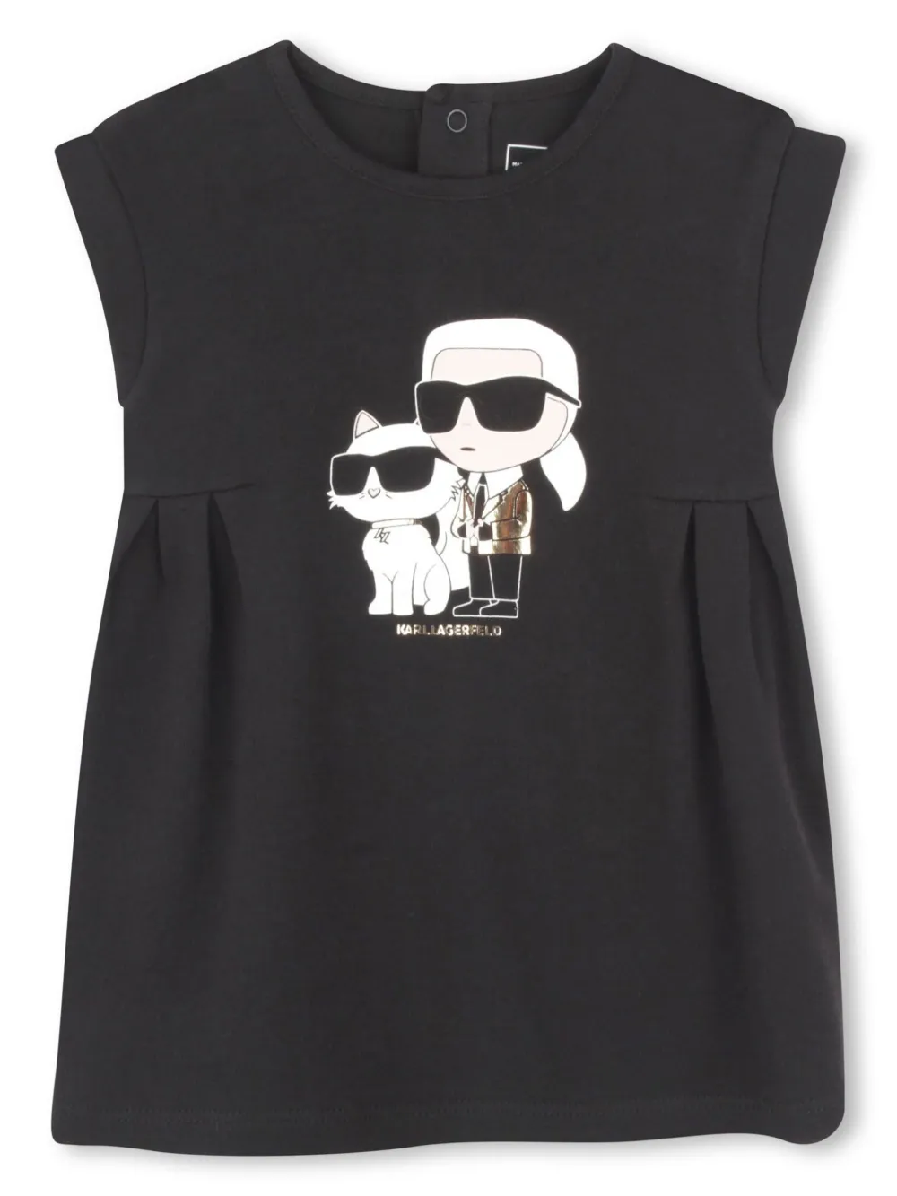 

Платье Ikon с принтом Karl Choupette KARL LAGERFELD KIDS, черный