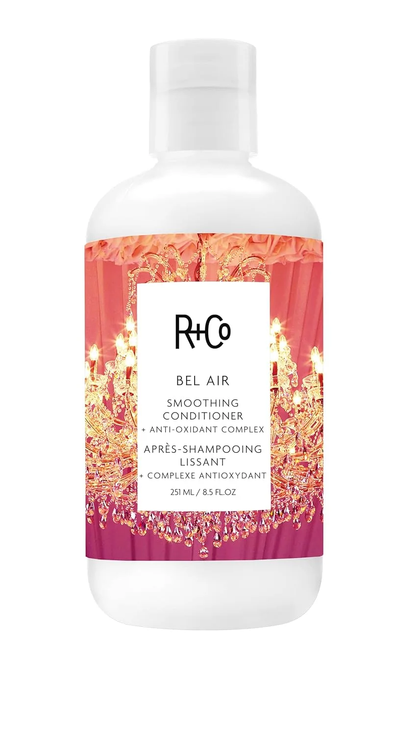 R+Co Bel Air Smoothing conditioner - антиоксидантный комплекс для гладких волос без пушистости для всех типов волос - защита от ультрафиолета, блеск и увлажнение - без сульфатов, веганский и cruelty-free 240.98 г (.)