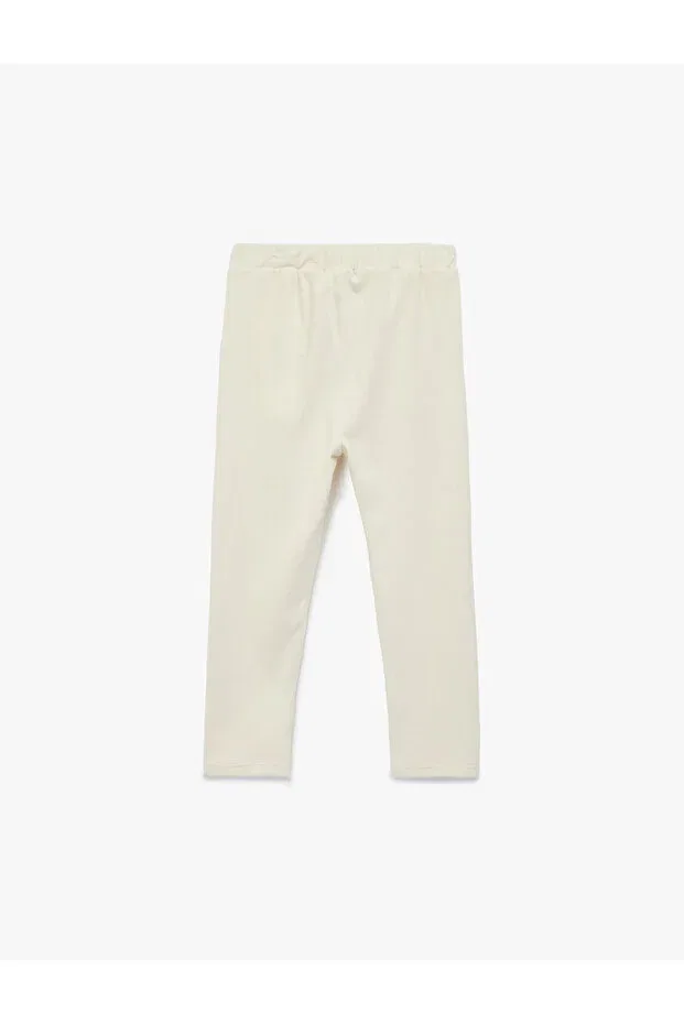 Детские брюки для девочек из вельвета Basic velvet trousers with tie waist and pocket detail Koton, 050 — фото 3
