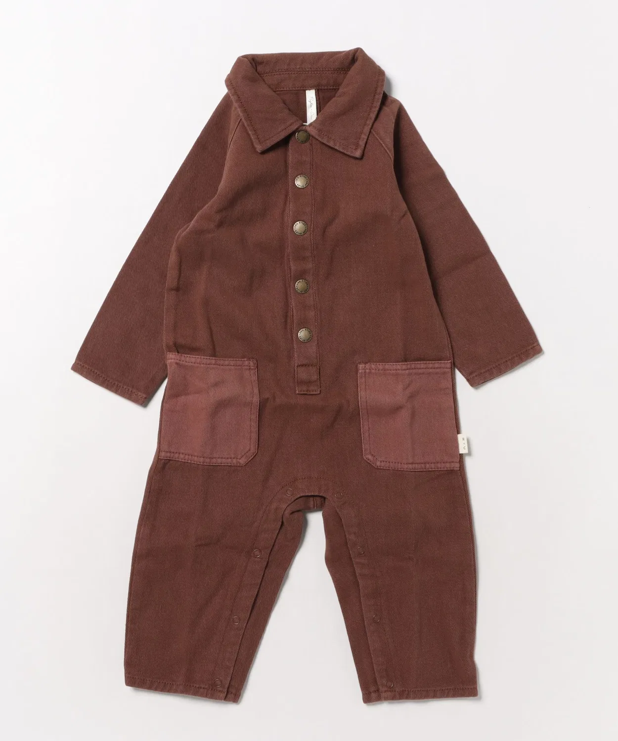 Детский комбинезон с воротником хлопковый Rylee + Cru, Brown