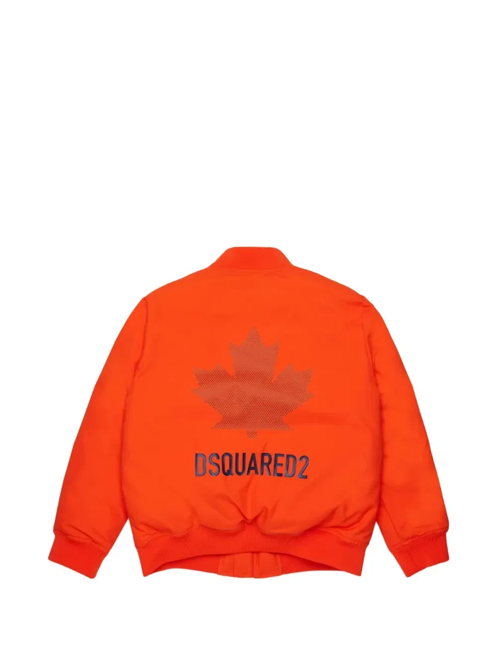 Бомбер с принтом Dsquared2 Kids, оранжевый — фото 2
