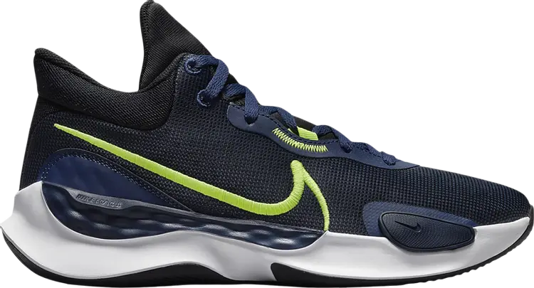 

Кроссовки Nike Renew Elevate 3 'Black Navy Volt', черный