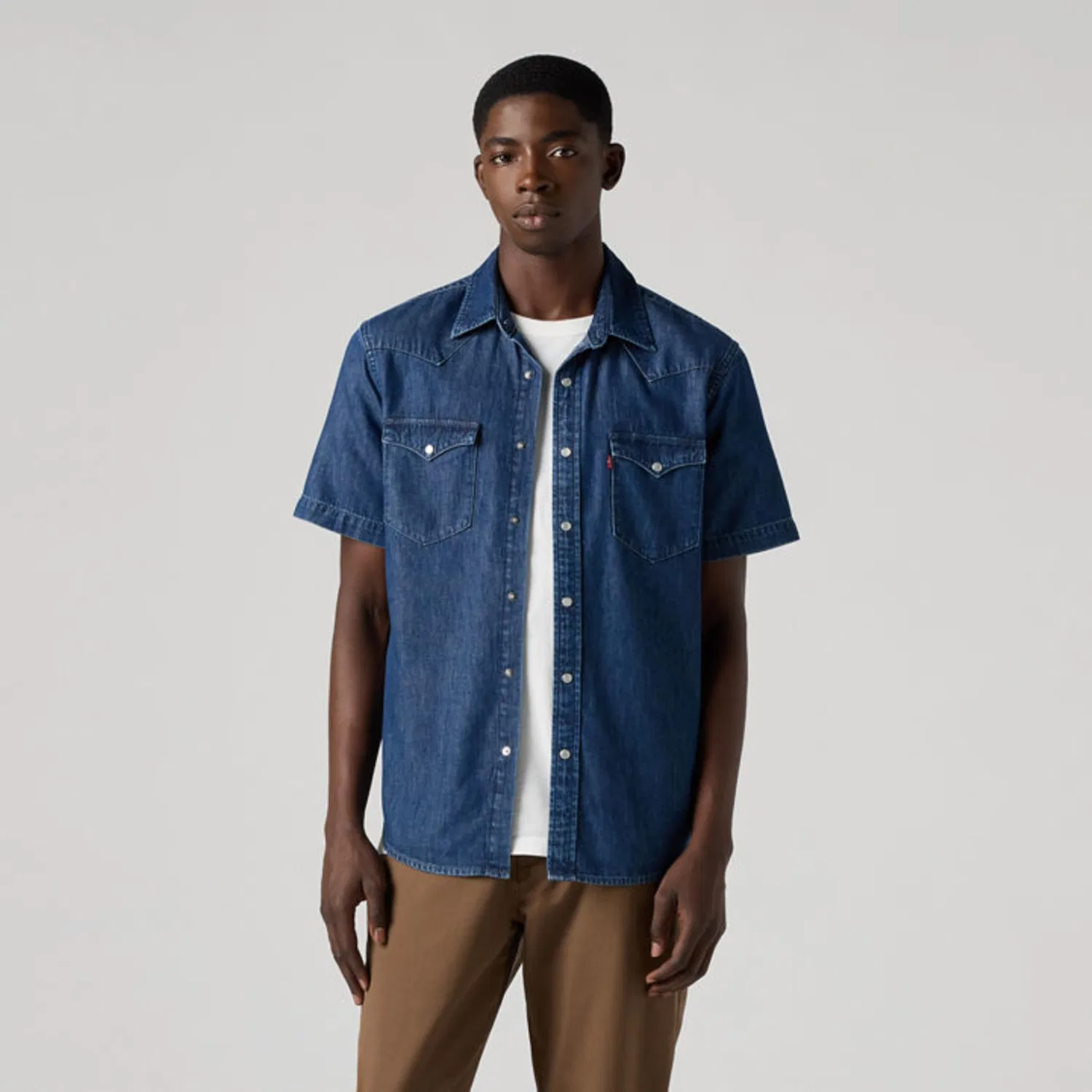 Мужская рубашка с длинным рукавом Classic Western Levi's, Laurel Dark Wash — фото 2