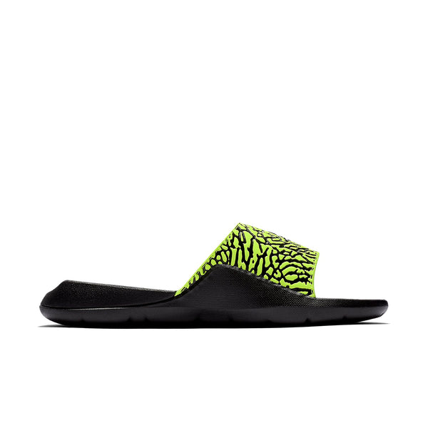 Тапочки hydro 7 v2 burst crack black yellow slippers 'black yellow' Air Jordan, черный — фото 2