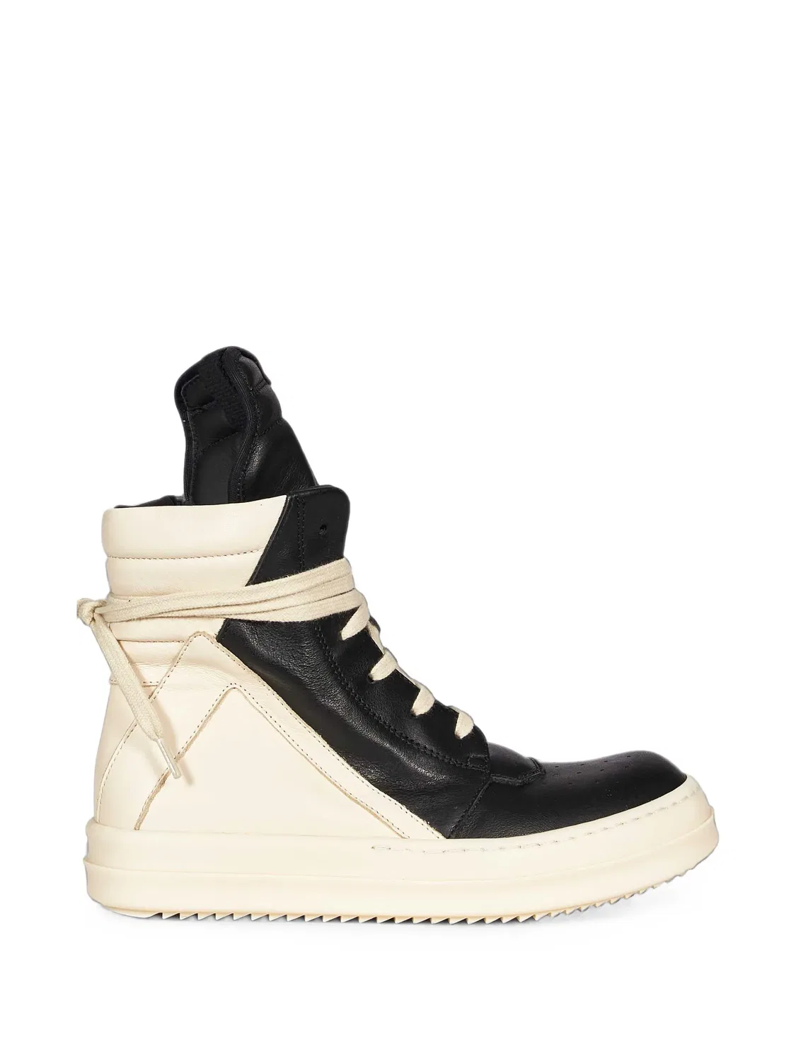 Кеды Geobasket черные кожаные Rick Owens, черный — фото 2