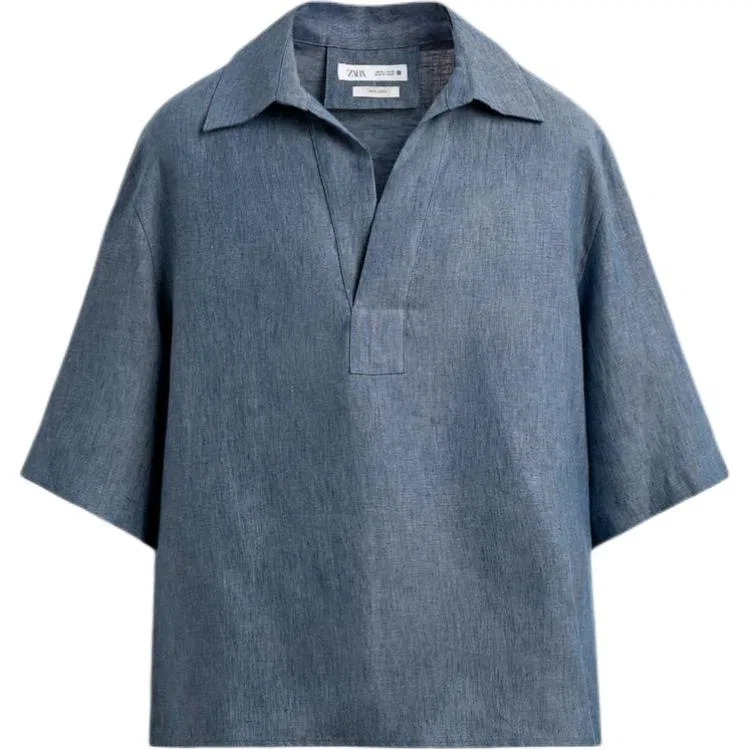 Мужское поло Indigo ZARA, Indigo