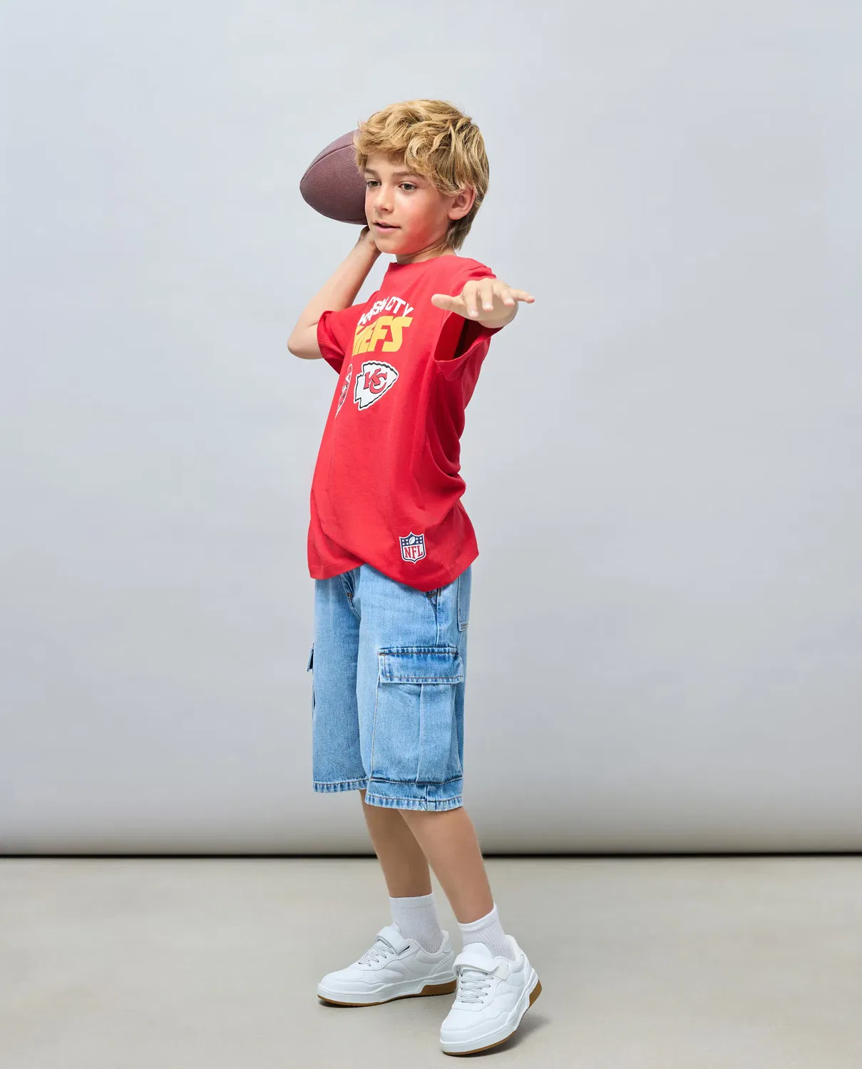 Детская футболка с коротким рукавом с принтом NFL CHIEFS Kids El Corte Inglés, Красный — фото 2