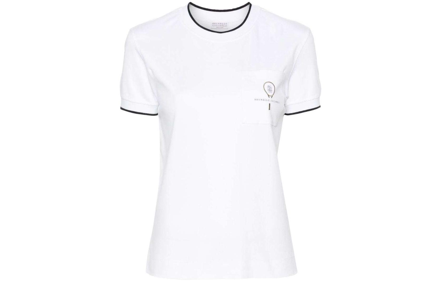

Футболка SS24 женская белая Brunello Cucinelli