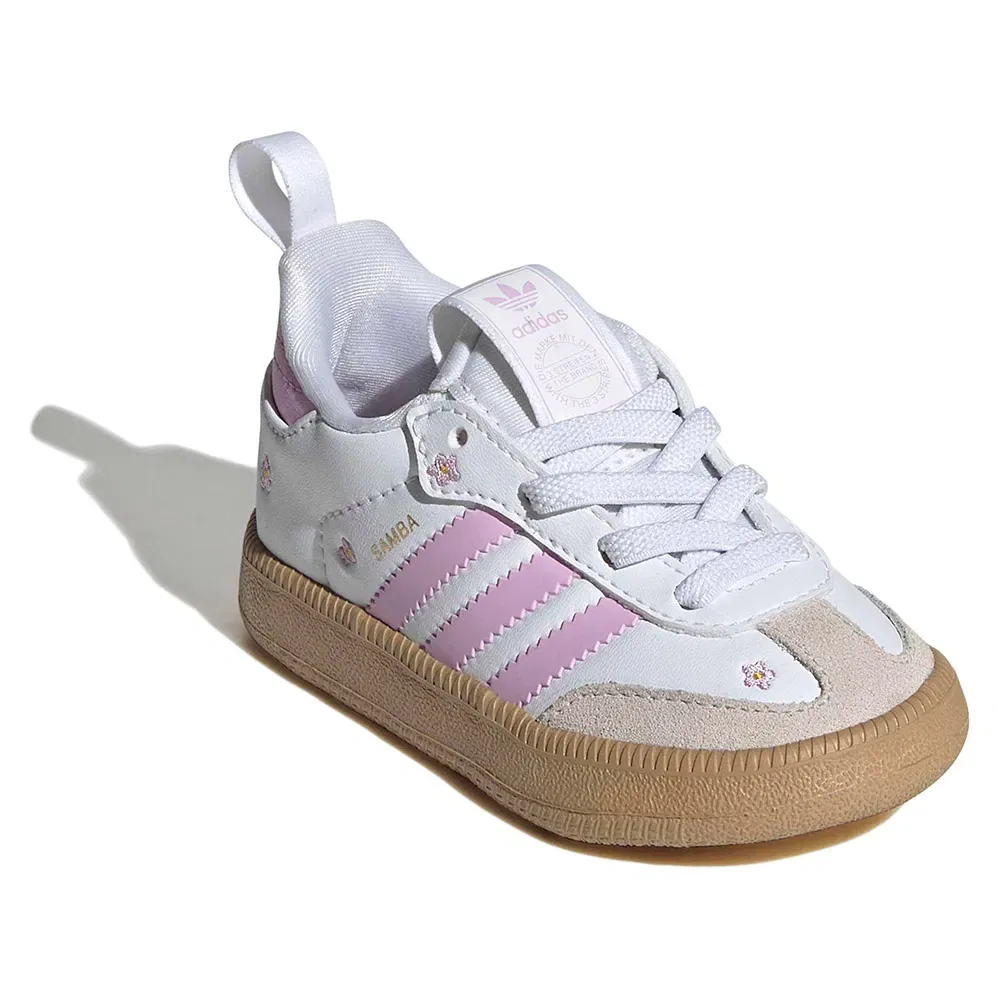 Детские кроссовки для девочек Samba Quickon Adidas Originals, White — фото 2