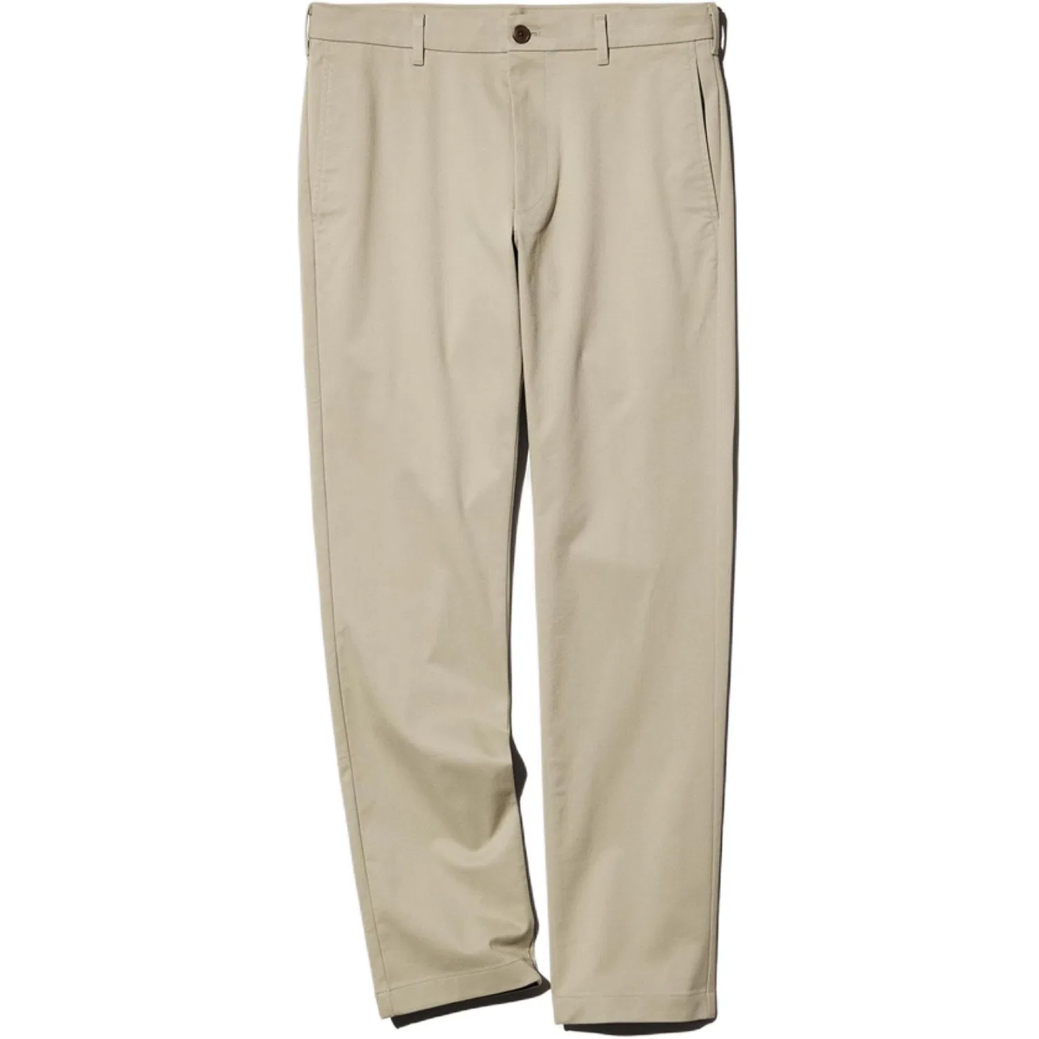 Повседневные брюки, Свободный крой, UNIQLO, Dark Beige