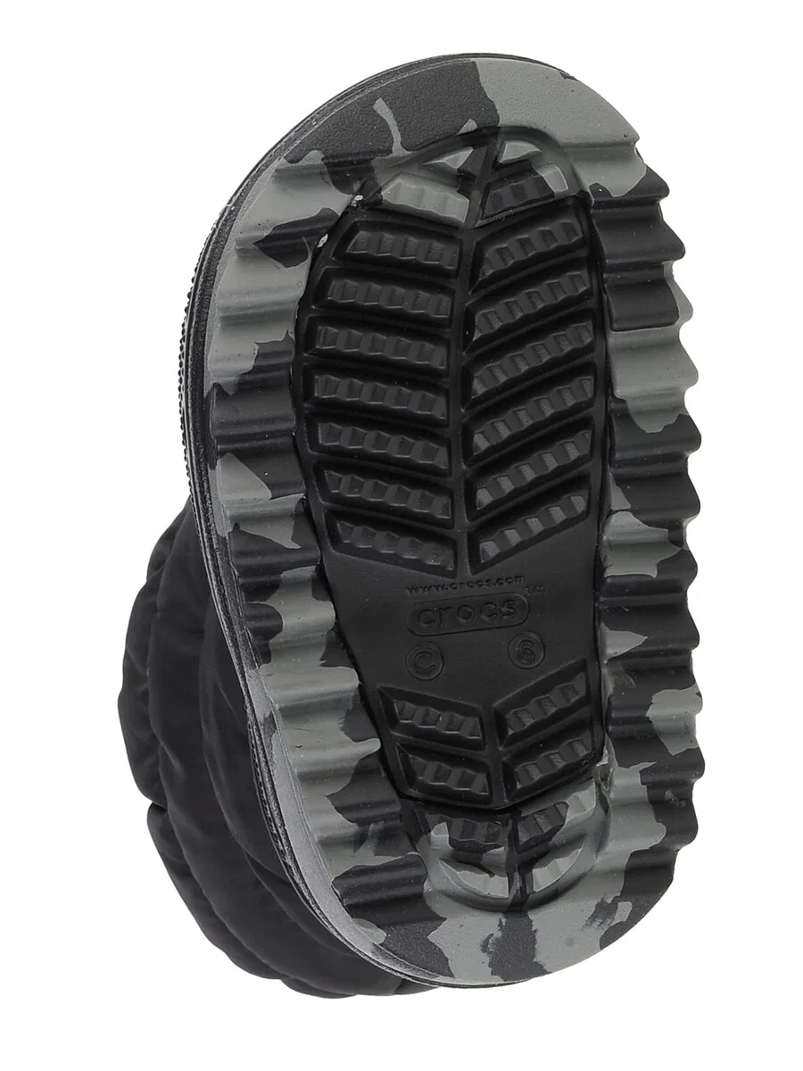 Детские зимние ботинки Crocs 'Classic Neo Puff Boot Toddler' черного цвета — фото 3