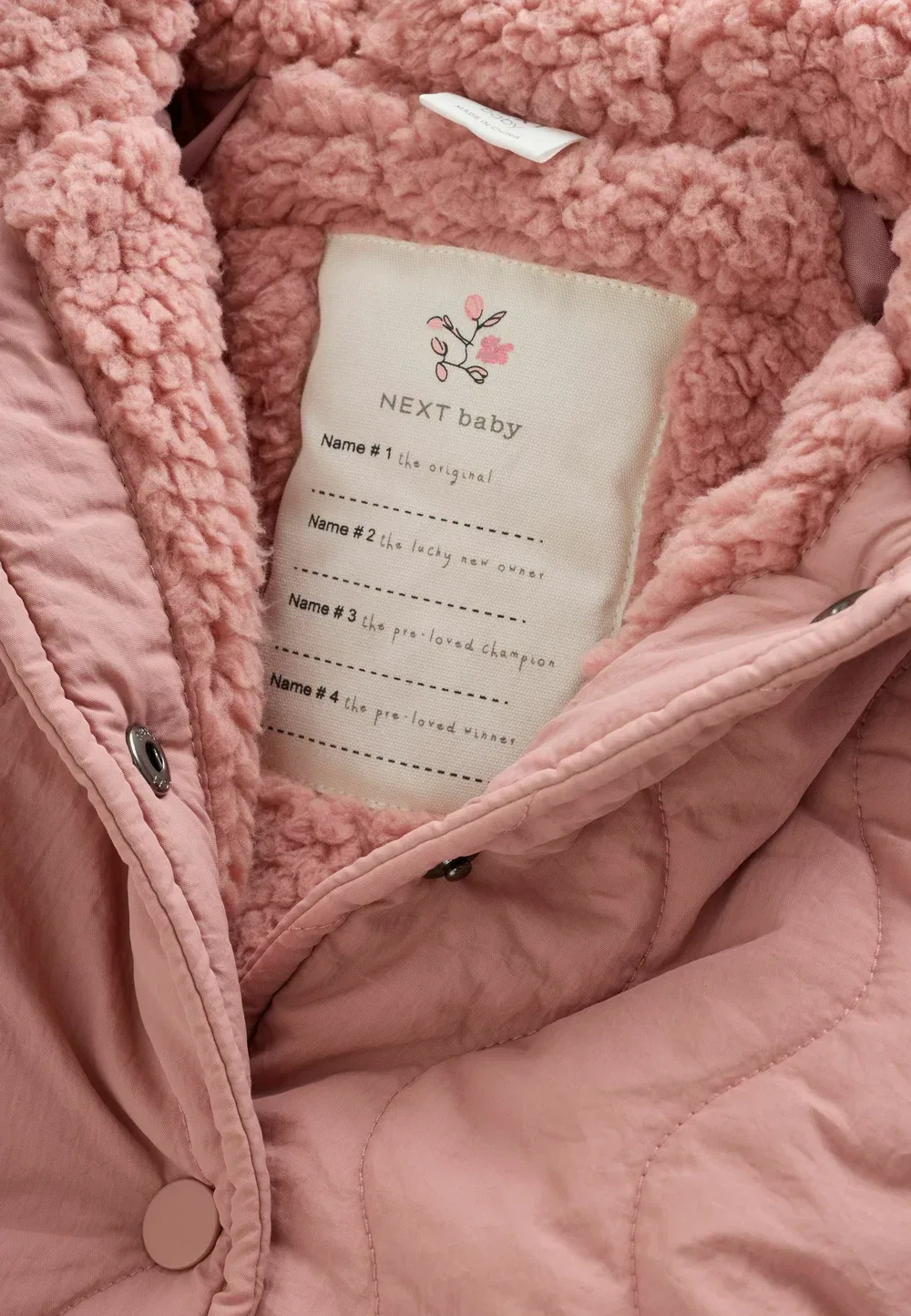 Куртка-Пуховик стандартного кроя - зимняя куртка Next, Pink Quilted — фото 3