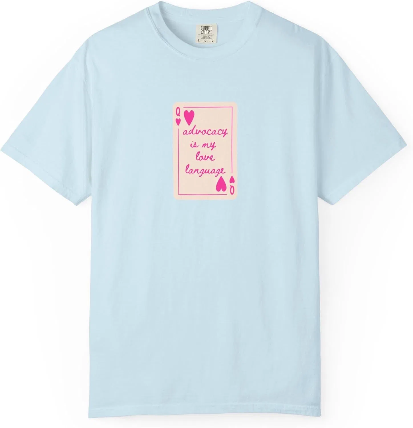 Женская футболка с круглым вырезом Comfort Colors 1717, Chambray
