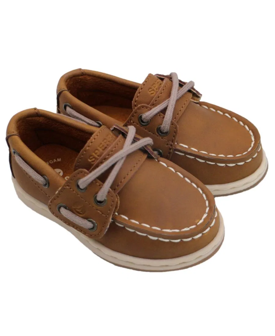 Туфли-лодочки Toddler Cup II с ремешком на липучке Sperry, Chestnut Leather