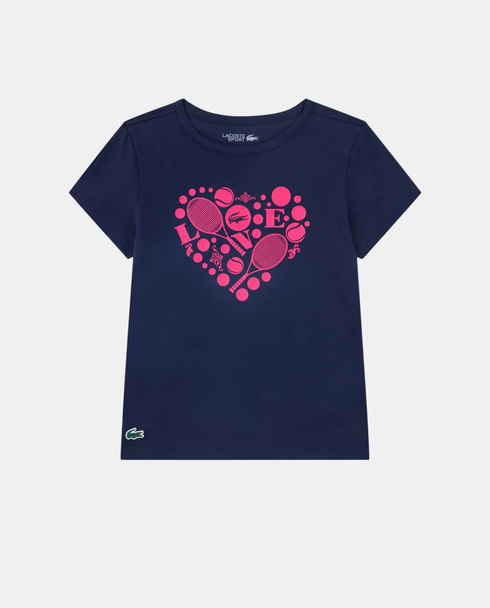 Футболка, Gráfica Sport Ultra Dry, Lacoste, синий