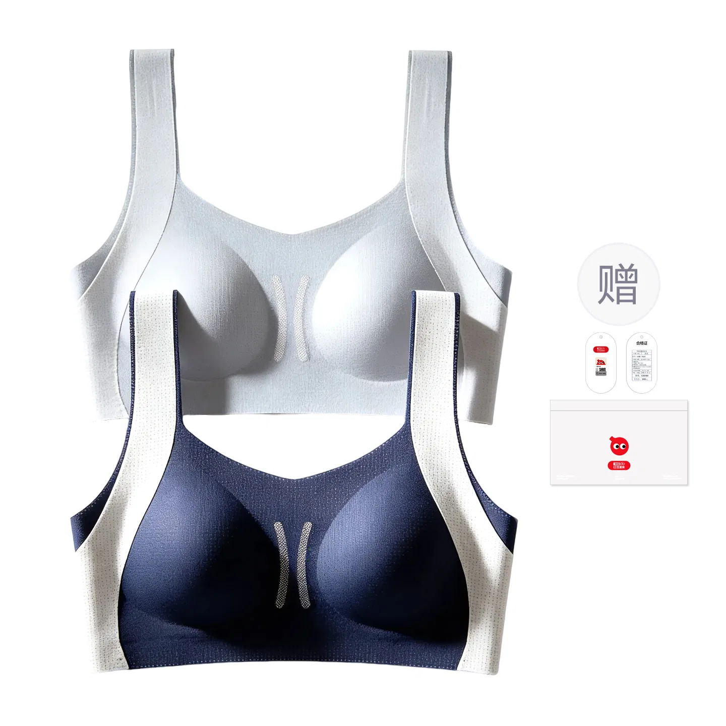Детский бюстгальтер формирующий для девочек Red bean, Light Blue — фото 3