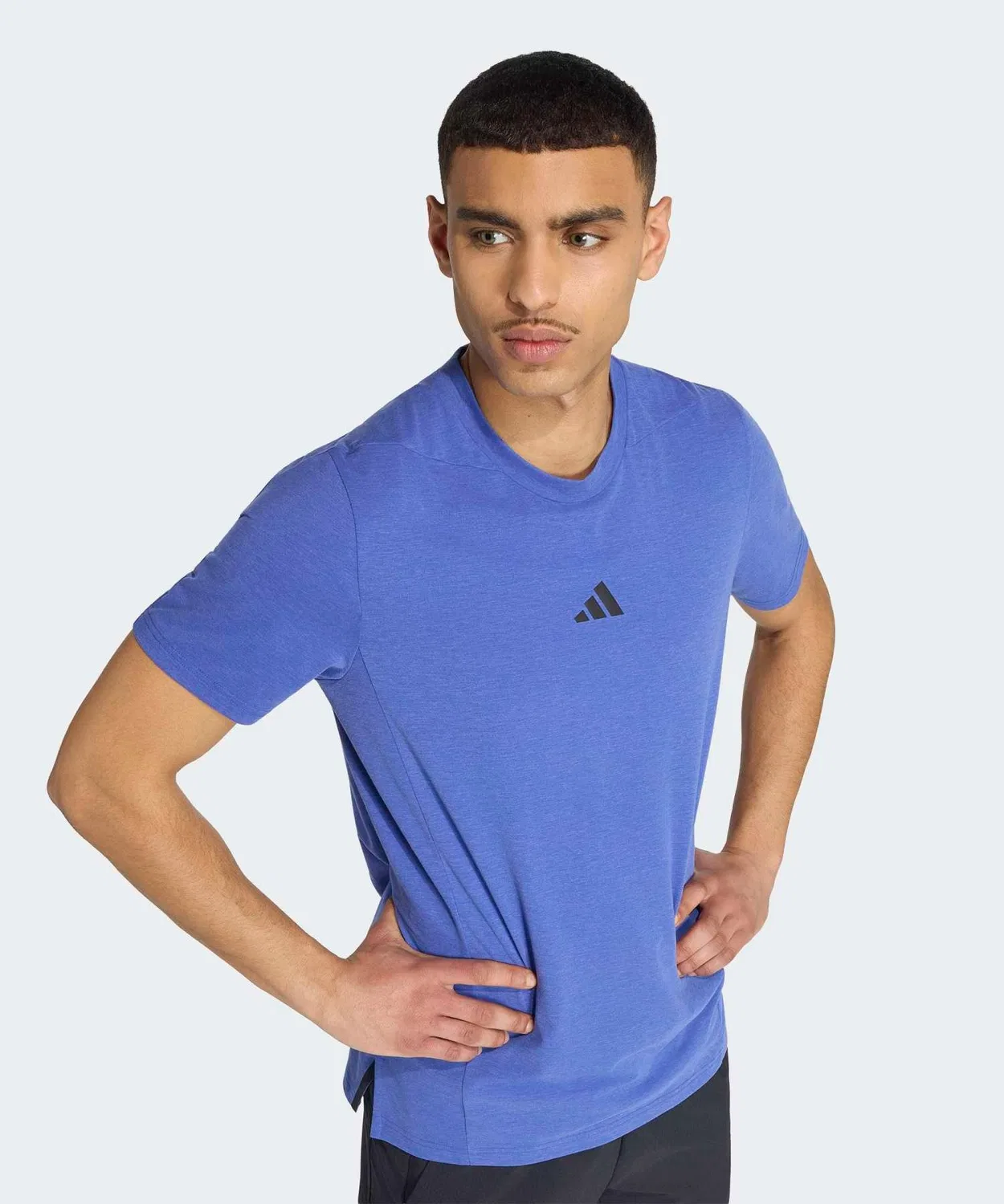 Мужская футболка для тренировок с принтом Designed for Training Adidas, Blue — фото 3