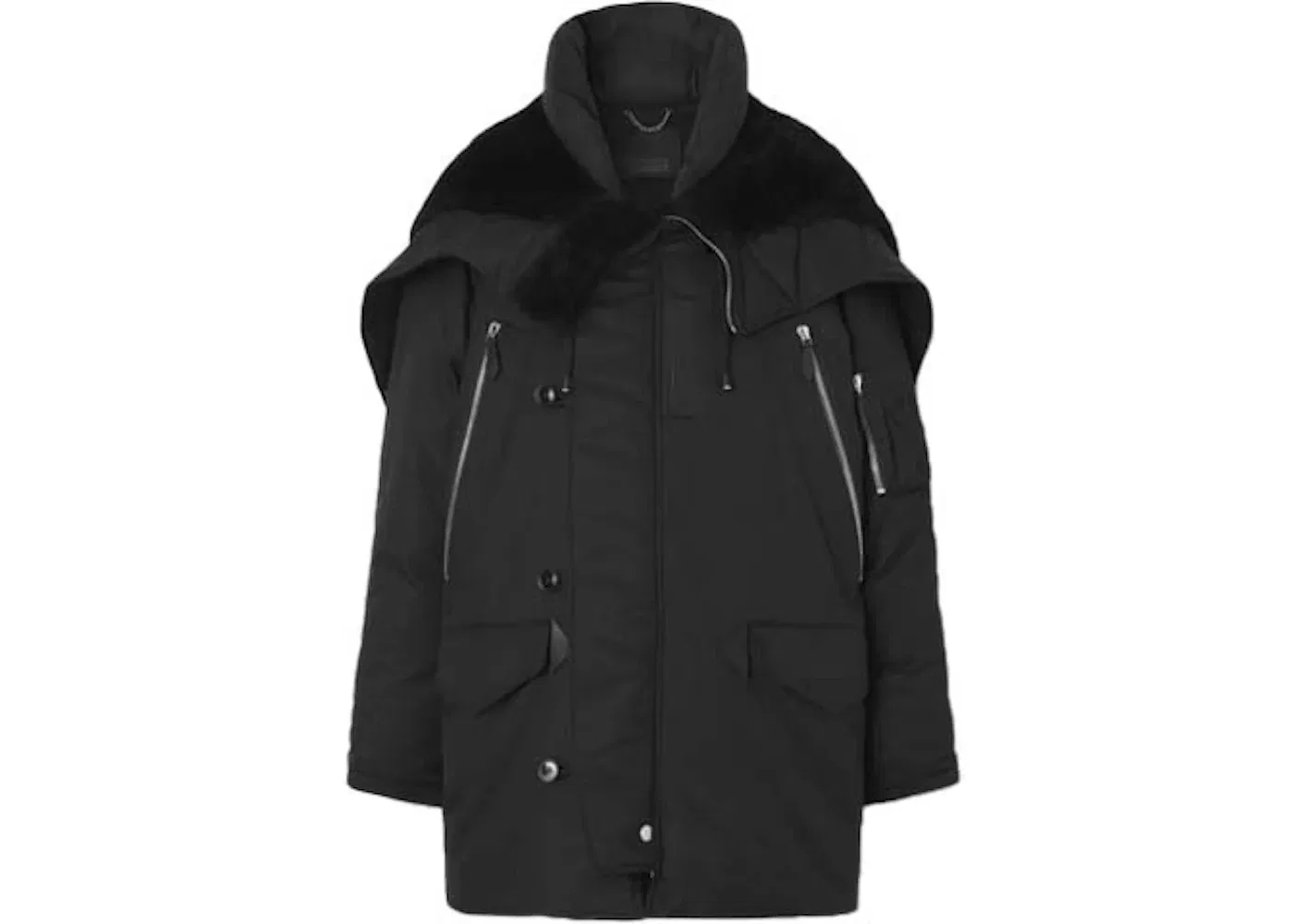 Мужская куртка с капюшоном пуховик Burberry, Black